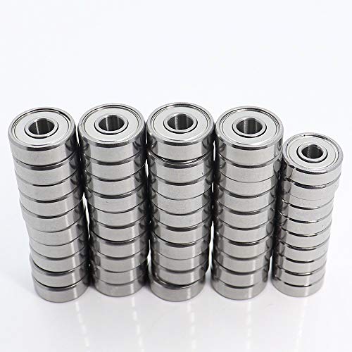 Produkte zur Kraftübertragung, 50-teiliges Lagerset, 40 Stück 606zz + 10 Stück 625zz, 40 Stück F695RS + 10 Stück 625RS, ABEC-5-Kugellager for VORON Mobius 2/3 3D-Drucker-Kugellager(625rs,Total 50Pcs) von MWSQQGKCF
