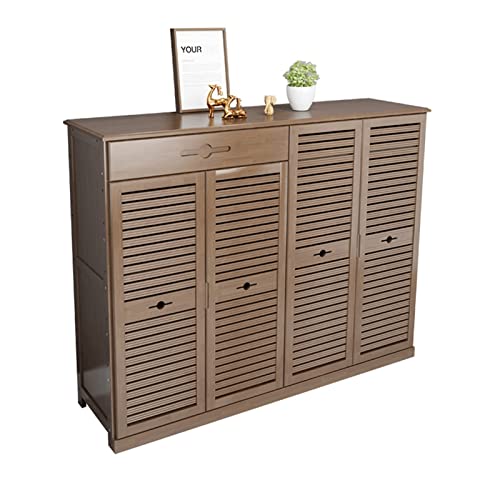 MWUCAIXIA Holzschrank, staubdichtes Design, mehrlagiges Schuhregal, Haushalt mit Ho-Möbeln (Farbe: A, Größe: 129 cm) (A 129 cm) von MWUCAIXIA