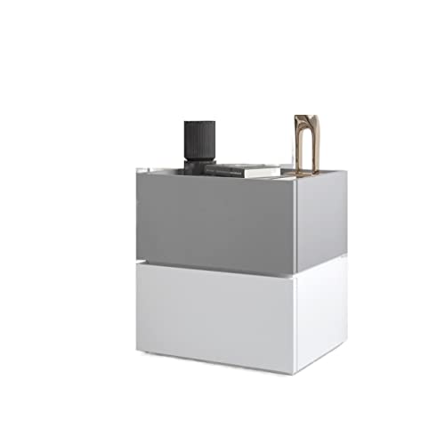 MWUCAIXIA Nachttische Home Kreativer quadratischer Schrank, Schlafzimmer-Kombination, Aufbewahrungsschrank, Eckschrank, Nachttisch, Wohnzimmer, TV-Beistellschrank, Nachttisch, Beistelltisch (Farbe von MWUCAIXIA