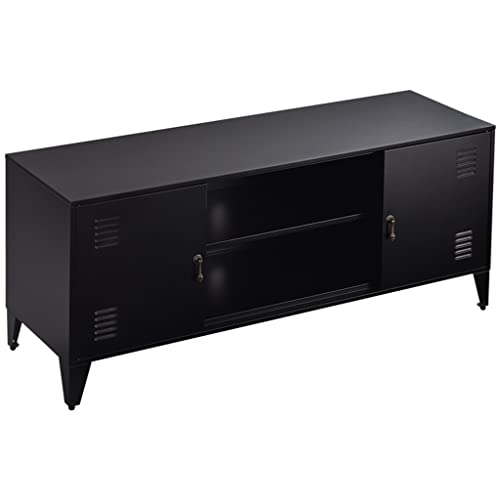 MWUCAIXIA TV Schrank, tal TV Rack mit Aufbewahrungsregal, geeignet für Wohnzimmer Entertainnt Center, 55 Zoll TV Maximum (D wie abgebildet) von MWUCAIXIA