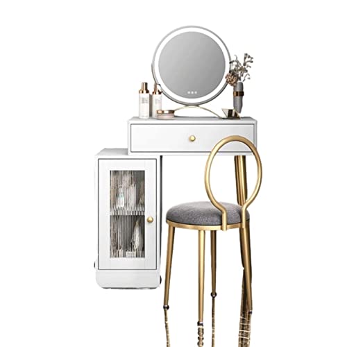MWUCAIXIA Vanity Banks Modern White Mobile Dresser Glass Makeup Girl Minimalist Extended Table Luxury MWUCAIXIA Vanity Banks Modern White Mobile Dresser Glass Makeup Girl Minimalist Extended Table Luxury von MWUCAIXIA