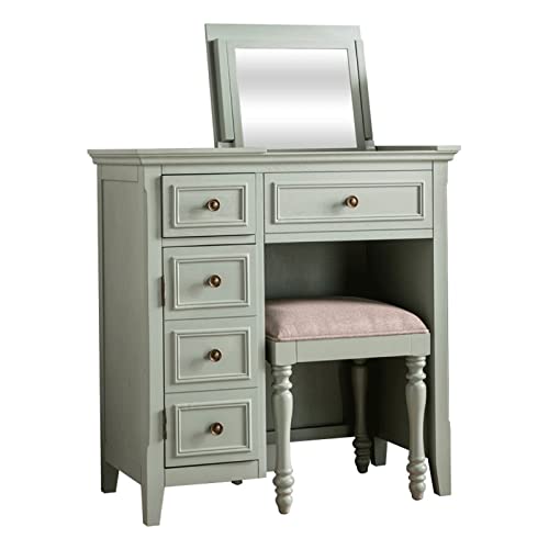 MWUCAIXIA Vanity Benches Jane Dresser Small Flip Makeup Table Girls Bedroom Table Mirror No. 1 Dresser von MWUCAIXIA