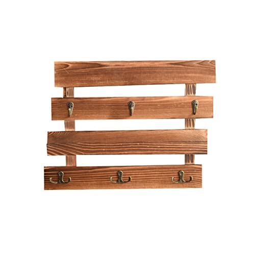 MWUCAIXIA Wandhaken aus Holz, Treppenwandregal, Wohnzimmer, Schlafzimmer, Wanddekoration, Aufbewahrung, Holzregal (D 33 x 50 x 6,5 cm) von MWUCAIXIA