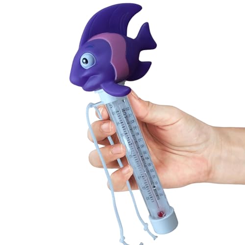 MWZBTG 2 Stück Schwimmbadthermometer, Pool Thermometer Cartoon, Schwimmendes Wasserthermometer, Pool Wasserthermometer, Lustiges Außenthermometer Für Außen- Und Innenbereich Spas Whirlpools von MWZBTG