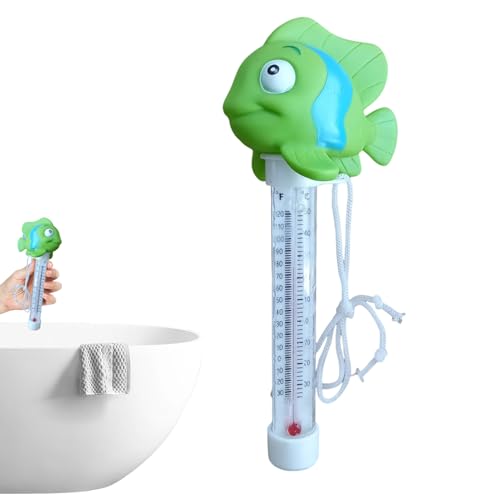 MWZBTG 2 Stück Schwimmbadthermometer, Pool Thermometer Cartoon, Schwimmendes Wasserthermometer, Pool Wasserthermometer, Lustiges Außenthermometer Für Außen- Und Innenbereich Spas Whirlpools von MWZBTG