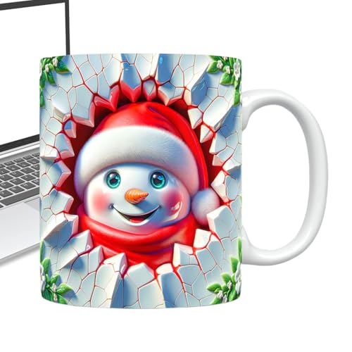 MWZBTG Christmas Cups,Keramik Weihnachtskindertassen - 35cl Design Trinkgefäße Für Tee Geburtstag Festliche Küche Mädchen Frauen MWZBTG Christmas Cups,Keramik Weihnachtskindertassen - 35cl Design Trinkgefäße Für Tee Geburtstag Festliche Küche Mädchen Frauen von MWZBTG