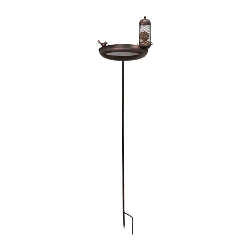 MWZBTG Gartenvogelbad | Vintage Vogelbad Mit Stabiler Erdspieß | Mehrfachfunktion Stehschale Vogeltränke Gartendekoration Für Terrasse Garten Hof MWZBTG Gartenvogelbad | Vintage Vogelbad Mit Stabiler Erdspieß | Mehrfachfunktion Stehschale Vogeltränke Gartendekoration Für Terrasse Garten Hof von MWZBTG