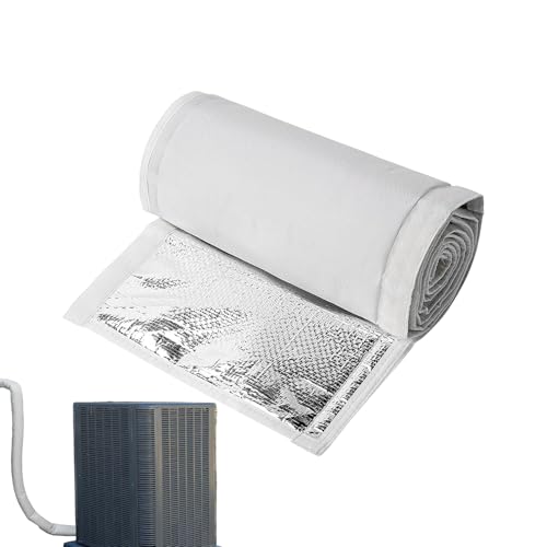 MWZBTG HVAC Isolierband Für Luftkanäle - 183 x 26 cm Rohrschlauch - 3-Lagige UV-Beständige Wasserdichte Hülle Für Split-Systeme Schutz Vor Witterungseinflüssen MWZBTG HVAC Isolierband Für Luftkanäle - 183 x 26 cm Rohrschlauch - 3-Lagige UV-Beständige Wasserdichte Hülle Für Split-Systeme Schutz Vor Witterungseinflüssen von MWZBTG