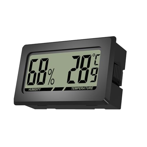 MWZBTG LCD Digital Thermograf - LCD Temperaturmonitor Luftfeuchtemonitor | Präzises Mini Messgerät Für Innenbereich Außenbereich Keller Gewächshaus Wohnzimmer von MWZBTG