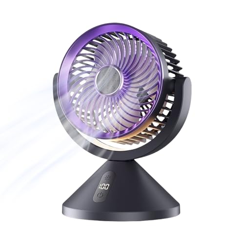 MWZBTG Luftzirkulator - Wiederaufladbarer Tischventilator Mit Luftzirkulation - LED-Nachtlicht Und Lufterfrischer Für Camping Und Schlafzimmer MWZBTG Luftzirkulator - Wiederaufladbarer Tischventilator Mit Luftzirkulation - LED-Nachtlicht Und Lufterfrischer Für Camping Und Schlafzimmer von MWZBTG