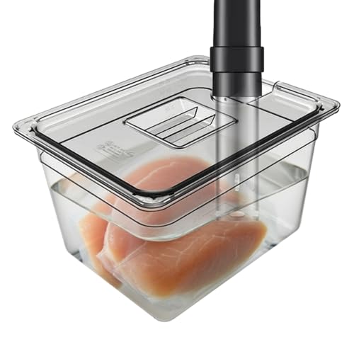 MWZBTG Sous Vide Container, 6/11L Sous Vide Behälter Mit Deckel, PC Vakuumgarschüssel Zum Einweichen Garen, Wassertank Behälter, Aufbewahrungsbox Für Stick Garer Mehrere Marken von MWZBTG