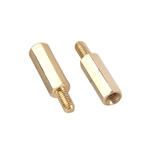 M2/M2.5/M4/M6 Hex Messingschrauben Distanzschrauben Gewinde Pillar Pcb Computer PC Motherboard Standoff Spacer M4 (10ST), 40mm von TikTako