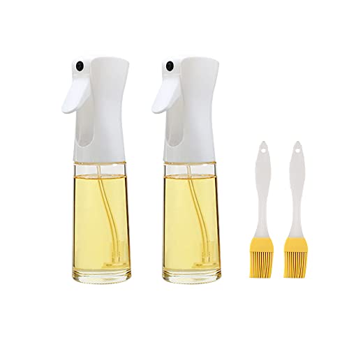 MXDHOKY 2 Stück Öl Sprayer, Speiseöl Sprühflasche, Multifunktional Olivenöl Sprüher, 200 ml, mit Pinsel, Küche, Kochen, Backen, Salat, Grill, Backen MXDHOKY 2 Stück Öl Sprayer, Speiseöl Sprühflasche, Multifunktional Olivenöl Sprüher, 200 ml, mit Pinsel, Küche, Kochen, Backen, Salat, Grill, Backen von MXDHOKY