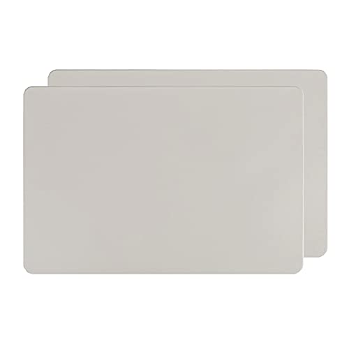MXDHOKY 2 Stücke Silikon Platzsets, Hitzebeständig Tischset, Silikon Kinder Platzset, Silikonfolie Bastelmatte, Waschbar für Küche, Thekenmatten, Kunsthandwerk, Heimwerkerzubehör(Grau) von MXDHOKY