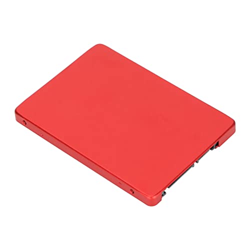 MXGZ 2,5-Zoll-SSD-Adapterkarte, Ultradünnes SSD-Adaptergehäuse aus Aluminiumlegierung aus Stabilem und Langlebigem Material für Computer Im Heimbüro (Rot) von MXGZ