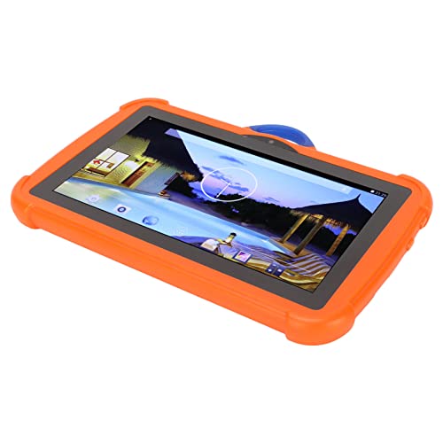 MXGZ Tablet ROM 8 GB Ram 1 GB 7-Zoll-Tablet Zwei Kameras Quad-Core-Prozessor mit Stabilisiertem StäNder FüR die Schule Im Freien Zur Schule (EU-Stecker) von MXGZ