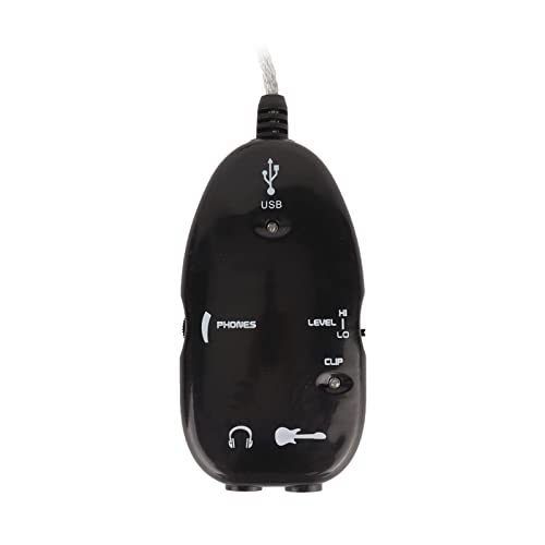USB Guitar Link, Dateiwiedergabefunktion Zuverlässiger praktischer Gitarren-Audioadapter für Computer von MXGZ