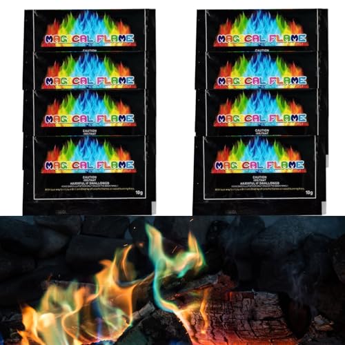 8pcs Fire Color Changing Powder, Color Flames for Fire Pit, Magic Fire Sachets for Outdoor Camping and Parties, 10g Packets for Vibrant Flame Effects 8pcs Fire Color Changing Powder, Color Flames for Fire Pit, Magic Fire Sachets for Outdoor Camping and Parties, 10g Packets for Vibrant Flame Effects von MXHBSTP