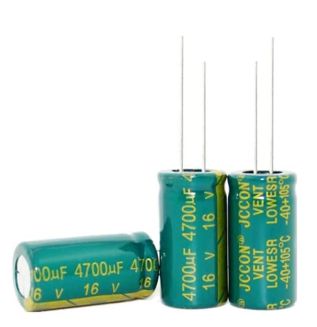 100 Stück - 500 Stück 4700 UF 16 V 16 V 4700 UF 13 x 25 mm Hochfrequenz-Kristall Neue Original-Komponente (Größe: 50 Stück) von MXITA