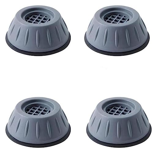 4 Stück Anti-Vibrations-Fußpolster Waschmaschine Gummimatte Slipstop Silent Skid Raiser Beine Waschmaschine Stützdämpfer Ständer-4 Stück von MXITA