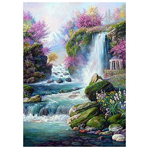 Diamant Painting Bilder Wasserfall Diamond Painting Diamond Painting Kinder Diamond Painting Set Diamond Painting Erwachsene Cross Stickerei Malerei Diamanten Dekoration 30x40cm von MXJSUA