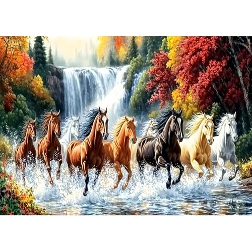 MXJSUA Diamond Painting Erwachsene, Rennendes Pferd Diamant Painting Bilder 30x40cm 5d Diamond-Painting Geeignet Als Geschenk, Zur Entspannung und Als Wanddeko von MXJSUA
