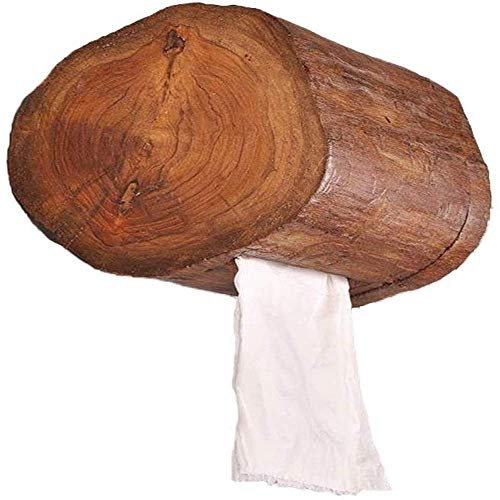 MXLDZHLW Toilettenpapierhalter, Kreative Holz-Tissuebox Im Retro-Stil Aus Massivholz, Dekoration Für Zu Hause, Papierhalter Für Toilettenpapierrollen,/Bra von MXLDZHLW