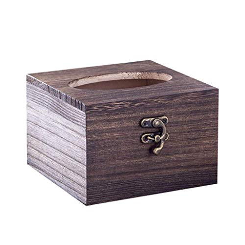 MXLDZHLW Toilettenpapierhalter, Küchenorganizer Retro-Holz-Tissuebox Toilettenpapierabdeckuserviettenhalter Wohn-D Autodekoration Küchenaccessoires/22 X 12 X 10 cm von MXLDZHLW