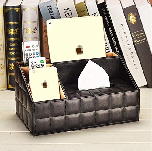 MXLDZHLW Toilettenpapierhalter, Tissue-Box Aus Leder Im Retro-Look, Pu-Aufbewahrungsbox Für Den Schreibtisch, Multifunktionaler Tissue-Halter, a/F von MXLDZHLW