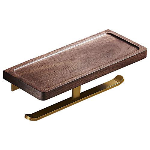 MXLDZHLW Toilettenpapierhalter, Toilettenpapierhalter Aus Holz, Wandmontierte-Toilettenpapierhalter Mit Ablage, Abgerundete Ecken, Holzoptik, Einfacher Rollenwechsel, Platzsparend, Für Badezimmer-Toil MXLDZHLW Toilettenpapierhalter, Toilettenpapierhalter Aus Holz, Wandmontierte-Toilettenpapierhalter Mit Ablage, Abgerundete Ecken, Holzoptik, Einfacher Rollenwechsel, Platzsparend, Für Badezimmer-Toil von MXLDZHLW