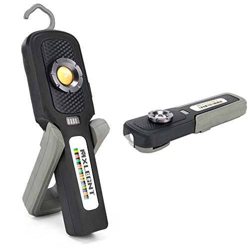 Echtfarben Arbeitsleuchte led Lack Kontrolllampe: MXLEGNT Aufladbar COB Autoaufbereitung Polierlampe mit 4000mah Akku & Magnet - Inspektionslampe | 2700k 4500k 6500k | 93+ CRI | 500LM Echtfarben Arbeitsleuchte led Lack Kontrolllampe: MXLEGNT Aufladbar COB Autoaufbereitung Polierlampe mit 4000mah Akku & Magnet - Inspektionslampe | 2700k 4500k 6500k | 93+ CRI | 500LM von MXLEGNT