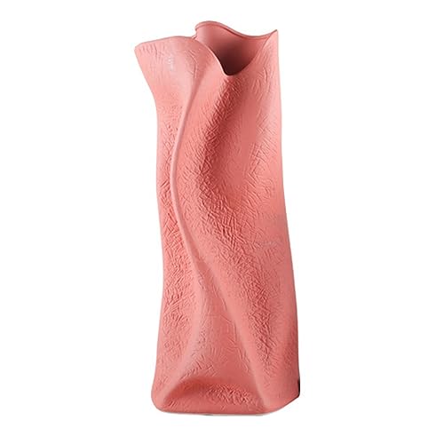 Blumenvasen Einfache Harz-Blumenvase, Blumenarrangement, Wohnzimmer, Eingang, Desktop-Ornamente(17x16x46cm) von MXMZSRTH
