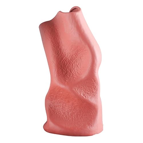 Blumenvasen Einfache Harz-Blumenvase, Blumenarrangement, Wohnzimmer, Eingang, Desktop-Ornamente(19x11x31cm) von MXMZSRTH