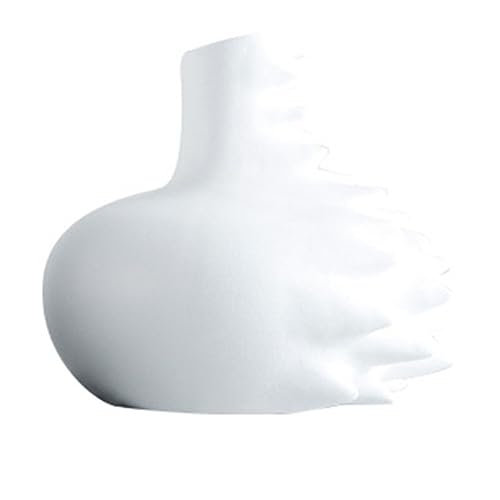 Blumenvasen Einfache Harz-getrocknete Blumenvase, Arrangement, kreative Vase, Heimdekoration, Ornamente, Esstisch, Blumenvase(Bianco) von MXMZSRTH