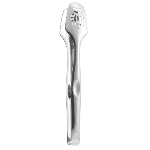 Brotzange Edelstahl Brot Clip Multifunktionale Lebensmittel Clip Haushalt Kreative Lebensmittel Clip Steak Clip Buffet Grill Clip(Silver) von MXMZSRTH