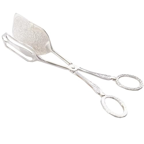 Brotzange Vintage Kuchen Clip Cookie Zange Essen Brot Clip Backen BBQ Buffet Obst Clip(Silver) von MXMZSRTH