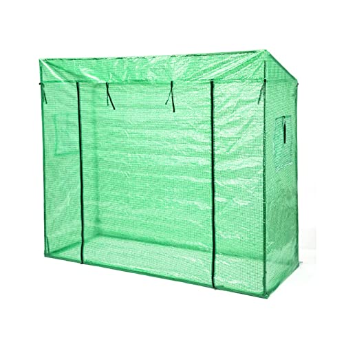Gartengewächshaus Regale tragbare Pflanzengartengarten-Gewächshaus-Front-Roll-up-Reißverschluss-Eingangstür- und Roll-up-Fenster von MXMZSRTH