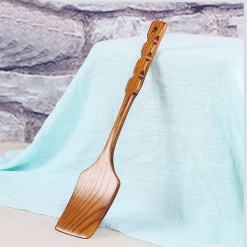 Holzschaufel Holzkochspatel, tragbarer Spatel mit langem Griff(7.5x35cm) von MXMZSRTH