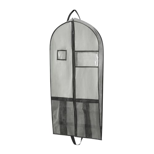 Kleiderhüllen Kleidersack Herren-Anzugtaschen for die Aufbewahrung im Schrank Kleidersäcke for Aufhängen von Kleidung, faltbare Anzughüllentaschen mit klarem Fenster for Mäntel, Jacken, Hemden von MXMZSRTH