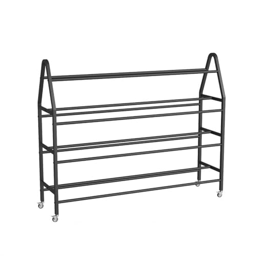 MXMZSRTH Basketball-Aufbewahrungsständer Basketball-Aufbewahrungsständer, abnehmbares Outdoor-Basketball-Fußballregal(Black,180cm) von MXMZSRTH