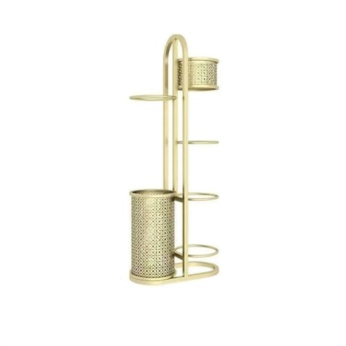 MXMZSRTH Basketball-Aufbewahrungsständer Home Basketball-Aufbewahrungsregal Fußball-Aufbewahrungsregal Ballhalter(Gold,115cm) von MXMZSRTH