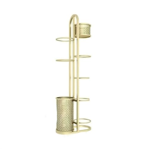 MXMZSRTH Basketball-Aufbewahrungsständer Home Basketball-Aufbewahrungsregal Fußball-Aufbewahrungsregal Ballhalter(Gold,140cm) von MXMZSRTH