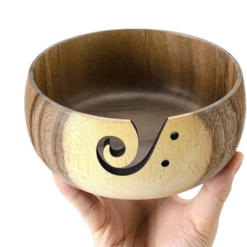 MXMZSRTH Garnschale Tisch-Garnaufbewahrungsschale aus Holz von MXMZSRTH