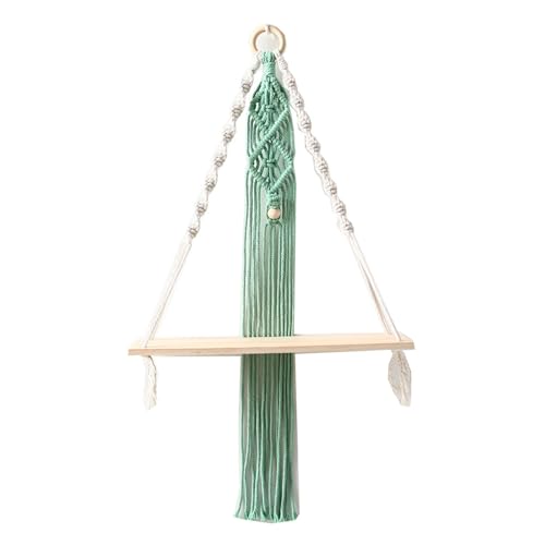 MXMZSRTH Gewebter Wandteppichständer Buntes Baumwollseil, handgewebtes Wandteppichregal, Wandregal, Raumdekoration von MXMZSRTH