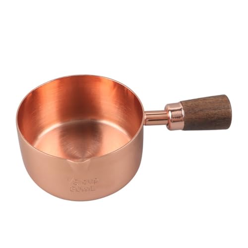 MXMZSRTH Gewürzsoßenbecher Edelstahl-Saucenbecher mit GriffSaucenbecherBackmesslöffel(60ml) von MXMZSRTH