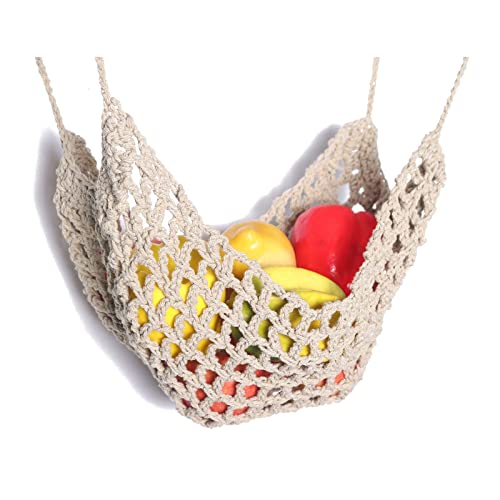 MXMZSRTH Hängendes Gemüseregal Hängende Früchte Hängematte Hängematte Fruchthalter Dekor Fruchthalter Net gewebt Früchte Veggie Hängematte unter Kabinett for Küche Home Lagerung(68cm) von MXMZSRTH