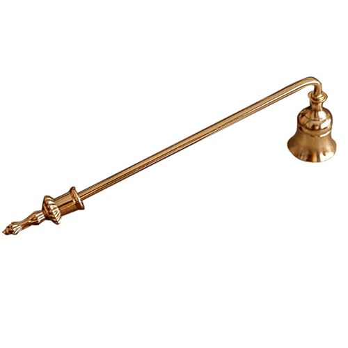 MXMZSRTH Kerzenlöscher Vintage Aromatherapie Kerze Löschwerkzeug Kerze Glocke Kreative Docht Löscher Dekorative Ornamente(Gold) von MXMZSRTH