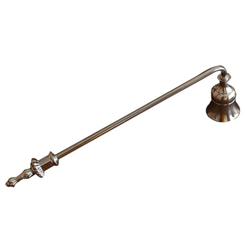 MXMZSRTH Kerzenlöscher Vintage Aromatherapie Kerze Löschwerkzeug Kerze Glocke Kreative Docht Löscher Dekorative Ornamente(Silver) von MXMZSRTH