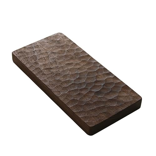 MXMZSRTH Tabletts Aus Holz Holztablett, Untersetzer, Teetablett, Essenstablett, Snacks, Desserttablett, kreatives Trockengebräu-Teetablett(13x25x2cm) von MXMZSRTH