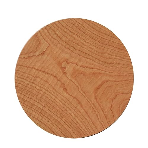 MXMZSRTH Tabletts Aus Holz Holztablett, kreatives Serviertablett, rundes Tablett, Snacks, Desserttablett, Gebäck, Trockenobstteller von MXMZSRTH